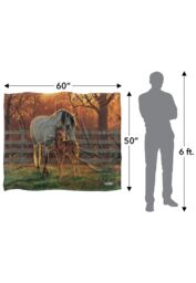 Wild Wings Mother & Child Silky Touch Super Soft Throw Blanket 152 X 127 cm in White - thumbnail 5