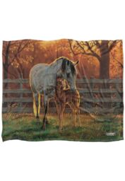 Wild Wings Mother & Child Silky Touch Super Soft Throw Blanket 152 X 127 cm in White - thumbnail 1