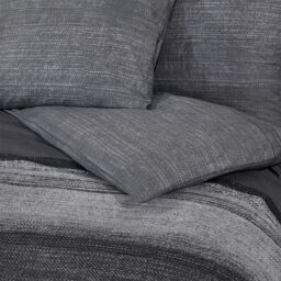 Berkfield Home Duvet Cover Set Dark Grey 155x220 cm Cotton - thumbnail 5