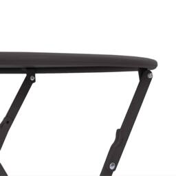 Berkfield Home Folding Bistro Table Anthracite √ò50x71 cm Powder-coated Steel in Charcoal - Size: 50x71 cm - thumbnail 7