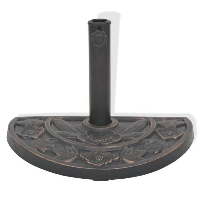 Berkfield Home Parasol Base Resin Half Round Bronze 9 kg - image 1