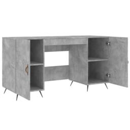 Berkfield Home Elegant Desk Concrete Grey 140x50x75 cm Engineered Wood - Size: 140 x 50 x 75 cm - thumbnail 5