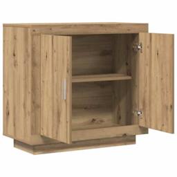 Berkfield Home Sideboard Artisan Oak 80x40x75 cm Engineered Wood in Brown - Size: 80 x 40 x 75 cm - thumbnail 4
