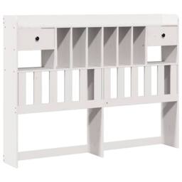 Berkfield Home Bookcase Bed without Mattress White 140x190 cm Solid Wood Pine - thumbnail 7