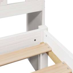 Berkfield Home Bookcase Bed without Mattress White 140x190 cm Solid Wood Pine - thumbnail 9