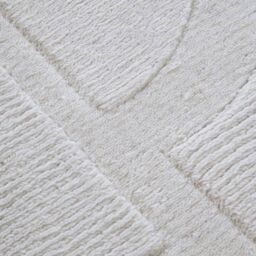 THE RUGS Villeroy & Boch 1906 Wool Rug Alexis - Soft Handwoven Geometric Design in White - Size: 80 cm x 150 cm - thumbnail 3