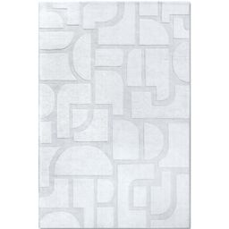 THE RUGS Villeroy & Boch 1906 Wool Rug Alexis - Soft Handwoven Geometric Design in White - Size: 80 cm x 150 cm - thumbnail 1