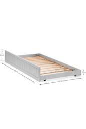 Julian Bowen Maine Underbed Trundle in Grey - Size: Single - thumbnail 6