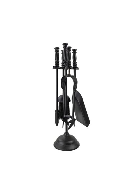 JVL Belvoir 4 Piece Companion Set - Black - image 1
