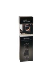 JVL Belvoir 4 Piece Companion Set - Black - thumbnail 5