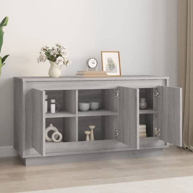 Berkfield Home Sideboard Grey Sonoma 102x35x55 cm Engineered Wood - Size: 102 x 35 x 55 cm - image 1
