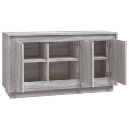 Berkfield Home Sideboard Grey Sonoma 102x35x55 cm Engineered Wood - Size: 102 x 35 x 55 cm - thumbnail 6