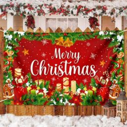 Leaper Style 6 Christmas Reindeer Party Decoration Backdrop in Red - thumbnail 3