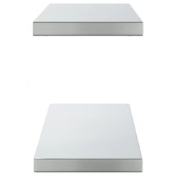 Berkfield Home Wall Shelves 2 pcs 100x23.5x3 cm Silver Stainless Steel - thumbnail 6