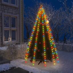 Berkfield Home Christmas Tree Net Lights with 250 LEDs Colourful 250 cm - thumbnail 2