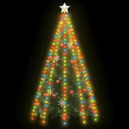Berkfield Home Christmas Tree Net Lights with 250 LEDs Colourful 250 cm - thumbnail 3