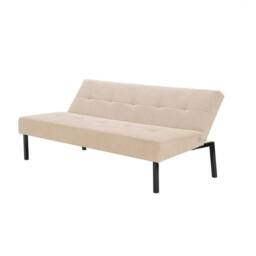 FLAVORA 3 Seater Click-Clack Soft Polyester Fabric Sofa in Beige - Size: 0.6m2 - thumbnail 6