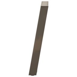 Berkfield Home vidXL Dining Table Legs U-Shaped 2 pcs Natural Steel 50x(72-73) cm Steel in Brown - thumbnail 6
