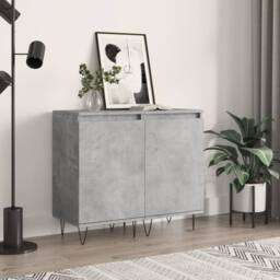 Berkfield Home Sideboards 2 pcs Concrete Grey 40x35x70 cm Engineered Wood - Size: 40 x 35 x 70 cm - thumbnail 2