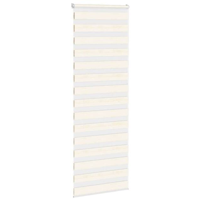 Berkfield Home Elegant Zebra Blind Marble Beige 90x200 cm Fabric Width 85.9 cm P - image 1