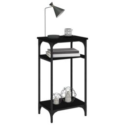 Berkfield Home Side Table Black 40x30x75 cm Engineered Wood - Size: 40 x 30 x 75 cm - thumbnail 4