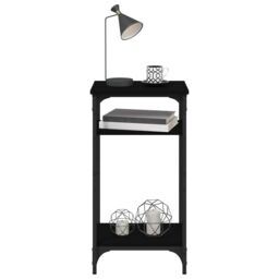 Berkfield Home Side Table Black 40x30x75 cm Engineered Wood - Size: 40 x 30 x 75 cm - thumbnail 5