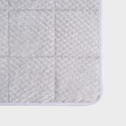 OHS Waffle Fleece Soft Warm Weighted Blanket - 8kg in Silver - Size: 150 cm x 200 cm - thumbnail 6