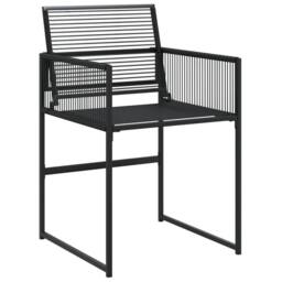 Berkfield Home 13 Piece Garden Dining Set Black Poly Rattan - thumbnail 6