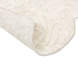 Wyld and Coco Beige Cotton Bath Mat 150 x 60 cm Irregular Shape - thumbnail 5