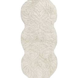 Wyld and Coco Beige Cotton Bath Mat 150 x 60 cm Irregular Shape - thumbnail 2