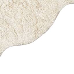 Wyld and Coco Beige Cotton Bath Mat 150 x 60 cm Irregular Shape - thumbnail 4
