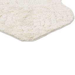 Wyld and Coco Beige Cotton Bath Mat 150 x 60 cm Irregular Shape - thumbnail 6
