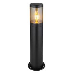 Netlighting Xeloo Outdoor Bollard Matt Black IP44 1x E27 - thumbnail 1