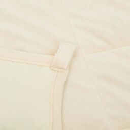 Berkfield Home Weighted Blanket Light Cream 200x200 cm 9 kg Fabric - thumbnail 5