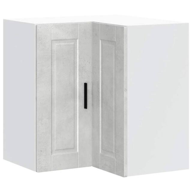 "Berkfield Home Kitchen Wall Corner Cabinet ""Porto"" Concrete Grey Engineered Wood" - image 1