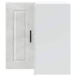 "Berkfield Home Kitchen Wall Corner Cabinet ""Porto"" Concrete Grey Engineered Wood" - thumbnail 4