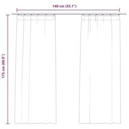 Berkfield Home Elegant Blackout Curtains 2 pcs with Hooks Velvet Anthracite 140x in Dark Grey - thumbnail 7