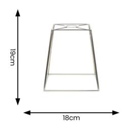 ValueLights Susie Pair of Glass Pendant Lantern Case Easy Fit Lamp Shade in Silver - thumbnail 5