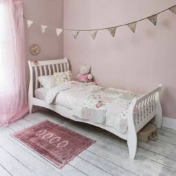 Nöa and Nani Astrid Single Bed Sleigh Frame in White