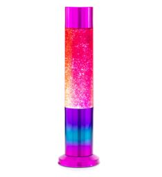 Nova Lighting Nova Glitter Lamp Rainbow in Red - Size: Medium - thumbnail 2
