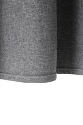 Living and Home 2 Panels Solid Colour Blackout Linen-Like Curtains in Grey - Size: 168 cm width x 229 cm drop - thumbnail 5