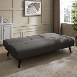 Home Detail Chicory Sofa Bed With Cupholder Tray in Dark Grey - Size: 3 Seater - thumbnail 2