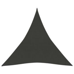 Berkfield Home Sunshade Sail 160 g/m ² Anthracite 4.5x4.5x4.5 m HDPE in Black - thumbnail 1