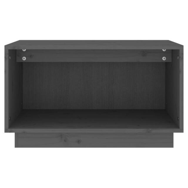 Berkfield Home TV Cabinet Grey 60x35x35 cm Solid Wood Pine - Size: 60 x 35 x 35 cm - image 1