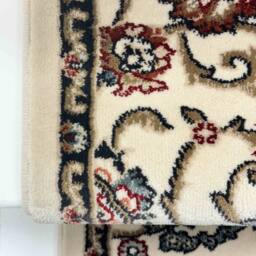 runrug Stair Runner Carpet - Soft & Comfortable, 0.43 Inch - 'Melody' in Ivory - Size: 66 cm x 540 cm - thumbnail 2