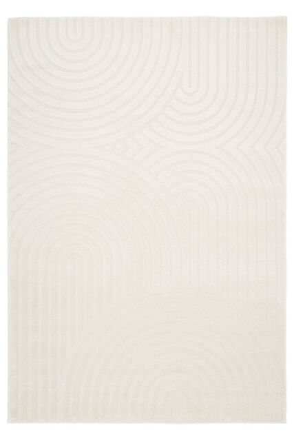 Kukoon Cream Beige Retro Style Tufted Pile Living Room Rug in Light Beige - Size: 80 cm x 150 cm - image 1