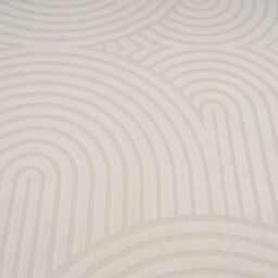 Kukoon Cream Beige Retro Style Tufted Pile Living Room Rug in Light Beige - Size: 80 cm x 150 cm - thumbnail 4