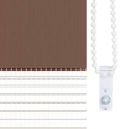 Berkfield Home Elegant Zebra Blind Brown 140x200 cm Fabric Width 135.9 cm Polyester - thumbnail 9