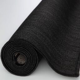 THE RUGS Outdoor Indoor Black Plain Rug Weather Resistant Jet Washable - Size: 80 cm x 150 cm - thumbnail 6