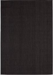 THE RUGS Outdoor Indoor Black Plain Rug Weather Resistant Jet Washable - Size: 80 cm x 150 cm - thumbnail 2